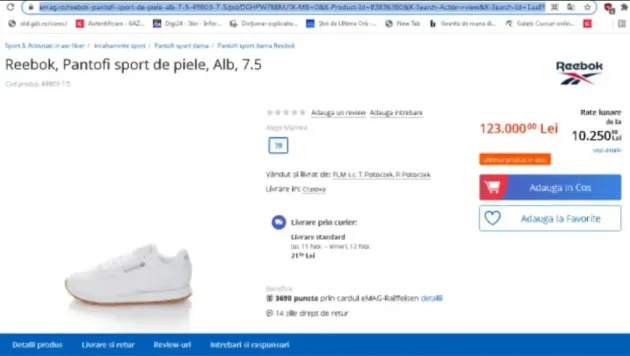 Ofertă de Black Friday: papucii la preţ redus… 123.000 de lei