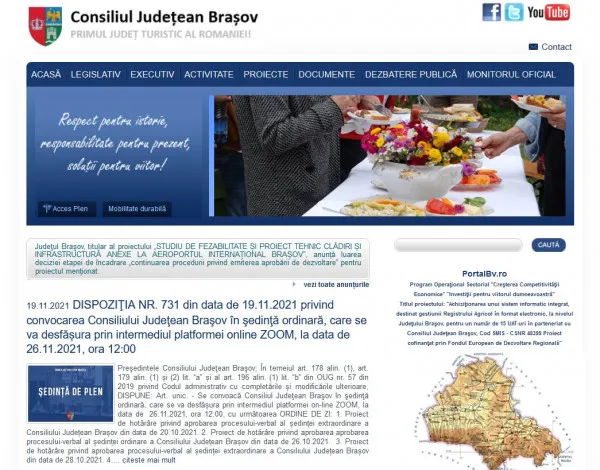 Cu registratură online şi „asistent” pentru cetăţeni: Consiliul Judeţean Braşov îşi reprogramează site-ul 