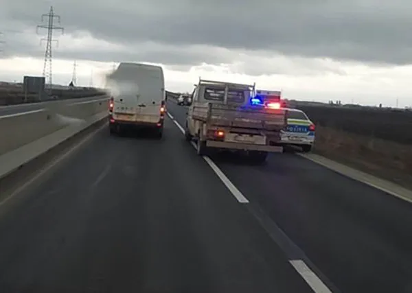 Cadavru în şanţ, pe ocolitoarea Braşovului 