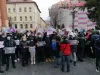 „Vrem burse şcolare, nu pensii speciale!”: Elevii din Braşov, mai mulţi la protest faţă de mişcarea pofesorilor, din decembrie