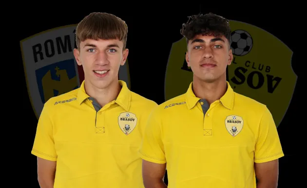 Doi fotbalişti de la FC Braşov U16, la o acţiune de testare fizică la lotul national de juniori