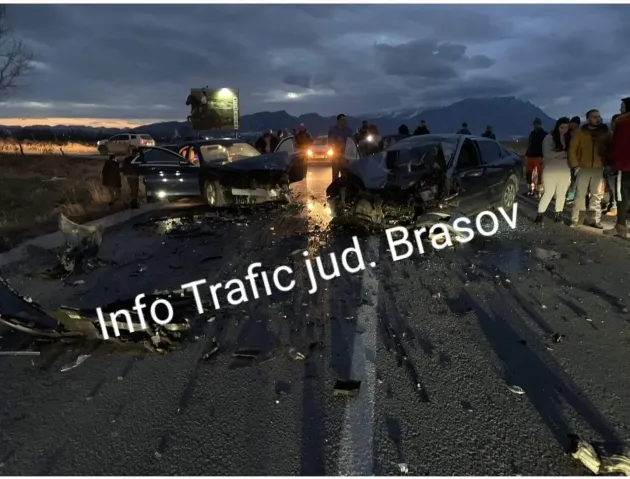 Râşnov – Bran: DN73, închis de un accident