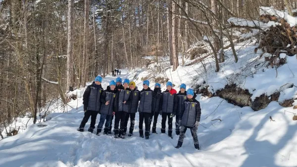 Copiii sportivi din Ucraina, în vizită pe Tâmpa
