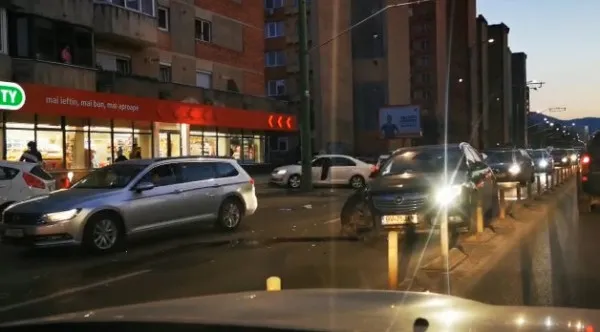 Un mic haos în trafic