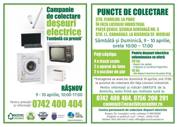 ADI ISO Mediu continuă campania de primăvară privind colectarea deșeurilor electrice