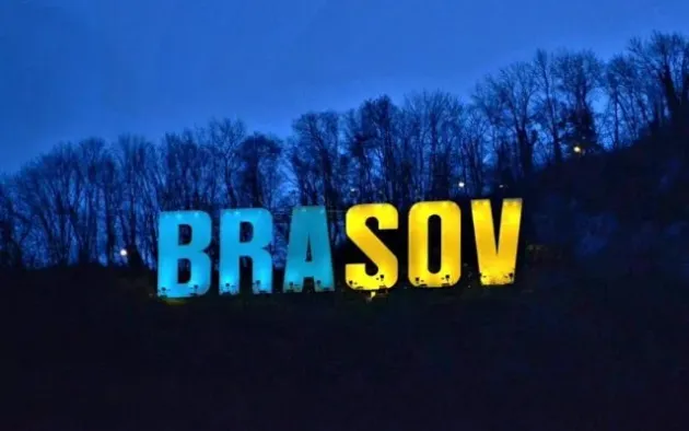 Ora Pământului la Brașov, în culorile Ucrainei. Inscripția de pe Tâmpa va pulsa sâmbătă