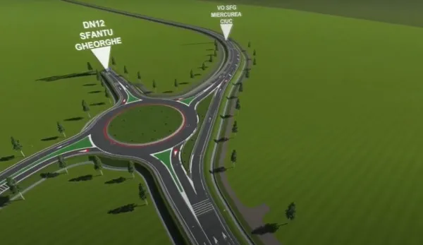Centura din Sfântu Gheorghe, construită de o asociere Braşov - Bulgaria