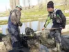 Oltul, repopulat cu crap în zona Voila-Olteţ