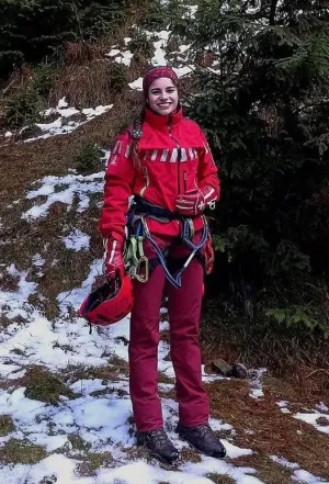 Prima femeie salvator la Serviciul Public Judeţean Salvamont Braşov