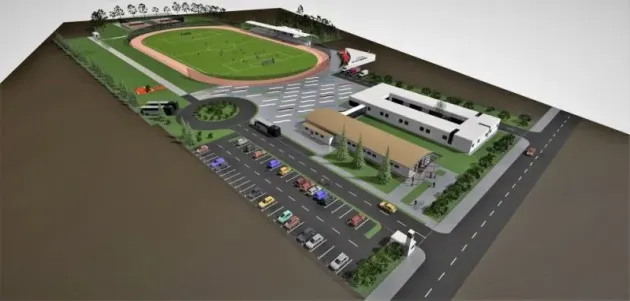 Bază sportivă modernă, la Zărneşti, la finalul anului