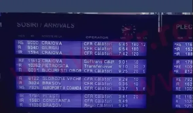 Fluctuaţiile de tensiune au oprit trenurile în loc