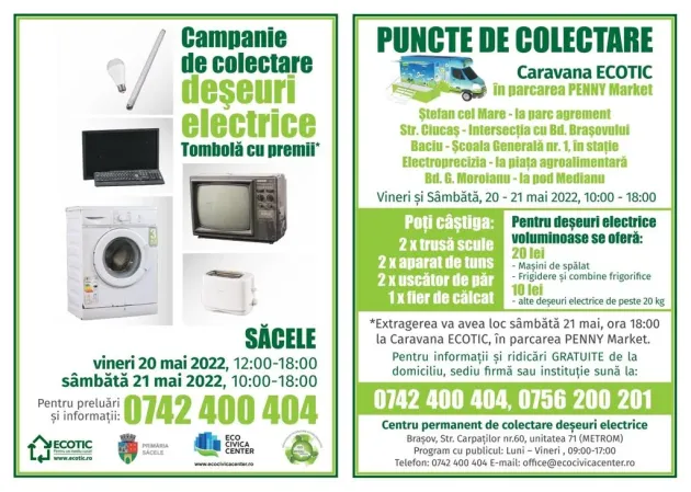 Săcelenii, aşteptaţi să scape într-un mod responsabil de deşeurile electrice şi electronice 