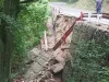 Un alt sector din DN 1E stă să cadă