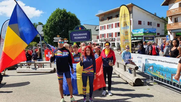 Profesorul braşovean Marius Olteanu a fost port – drapelul României la Campionatele Europene de Alergare Montană Masters 2022 