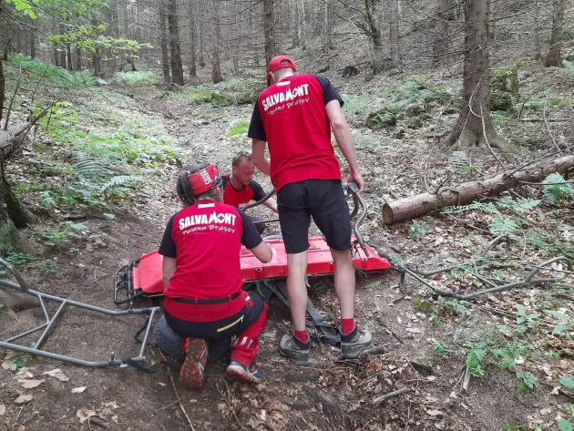 Încă un „pacient” pe munte