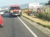 DN 1, accident „agricol”: doi oameni la spital
