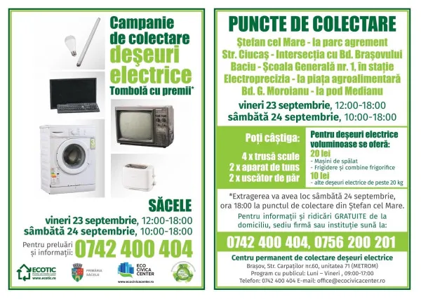 Săcelenii, aşteptaţi să scape în mod responsabil de deşeurile electrice şi electronice