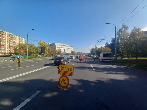 Zona Gării din Braşov: se circulă pe 4 benzi din 6  