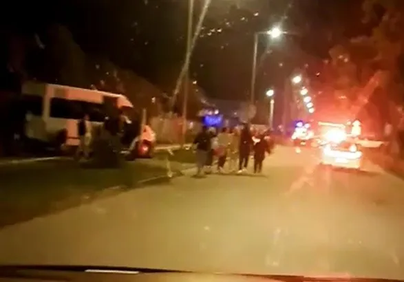 Accident terminat cu scandal