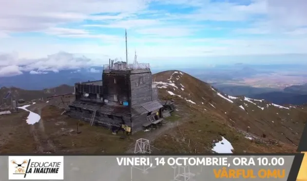 Lecţie la înălţime, de la staţia meteo de pe Vârful Omu