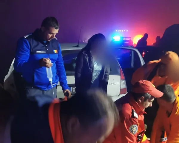 Accident pe DN 10, jandarmii de la Vama Buzăului au acordat primul ajutor