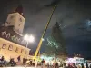 Poate să vină Crăciunul 2022! Braşovul are brad:  57 de ani şi 24 de metri