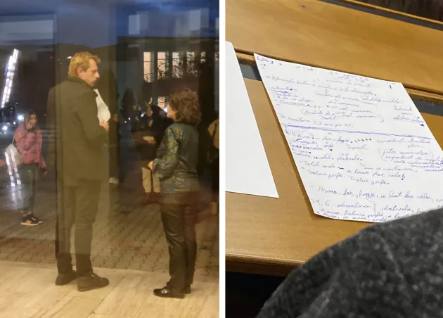 Spaimă printre studenţii Universităţii Transilvania: mesaje ameninţătoare scrise pe o foaie