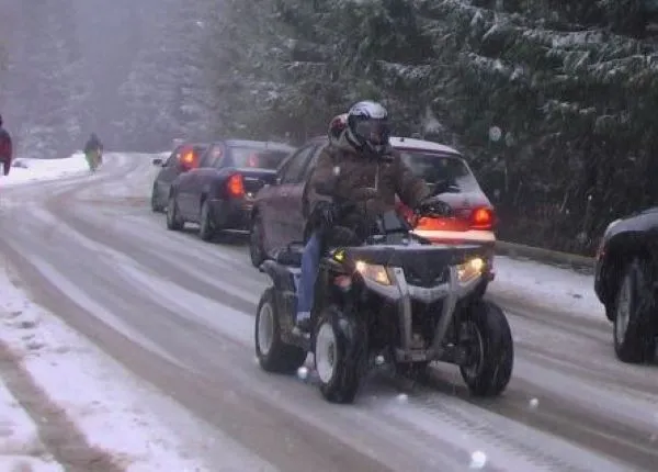 Plecat cu ATV-ul pe DN1, s-a întors acasă „dublu inculpat”