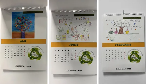 Calendarul „ISO Mediu”, realizat de elevi pentru elevi
