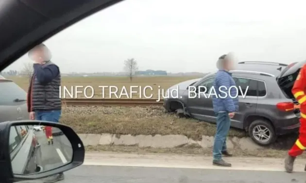 Răsturnat pe DN 1  