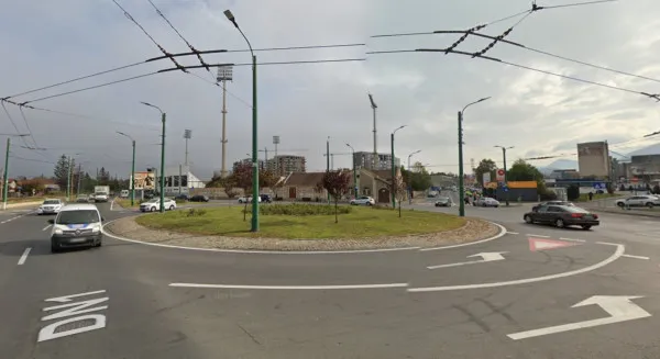Nota de plată pentru reconfigurarea intersecţiei de la Stadionul Municipal Braşov: 6.533.529 lei
