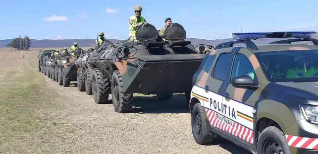 Exerciţii militare la Sfântu Gheorghe