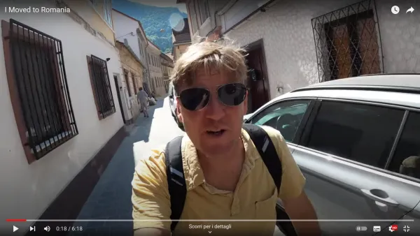 Vlogger american, impresionat de Braşov