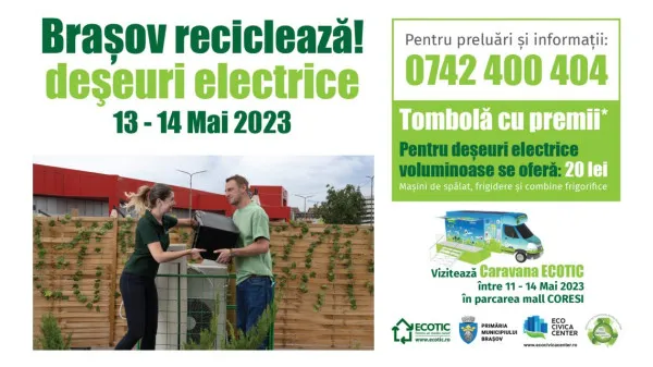 13 - 14 mai: Braşovenii sunt aşteptaţi să se debaraseze de aparatele electrice inutile