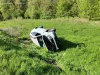 DN 13, Hoghiz: Doi răniţi preluaţi de elicopterul SMURD