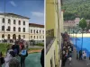 O zi de chiul sau de concediu: Cozi de sute de persoane în Braşov pentru depunerea dosarelor pentru clasele bilingve de liceu