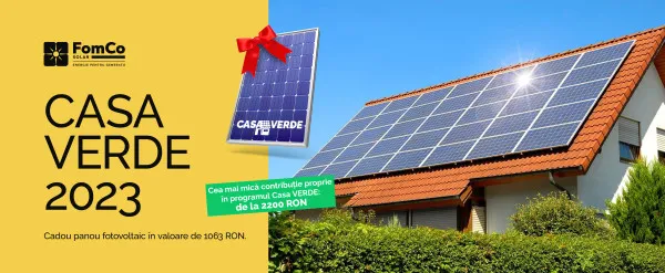 Casa verde? Fomco Solar! – partenerul care îți reduce factura la energie