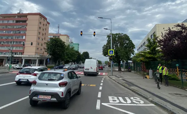 Trecere de pietoni mai sigură, la Fabrica de bere din Braşov