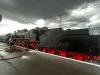 O locomotivă cu abur a luat foc în Gara Braşov