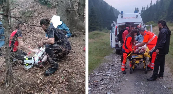 7 salvamontişti pentru un „pantofar” cu entorsă