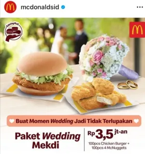 Nunţi la McDonalds?