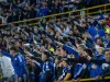 Fani interzişi pe stadion după ce au venit cu un sicriu la meci