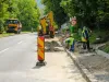 Drumul Poienii, redus la o bandă