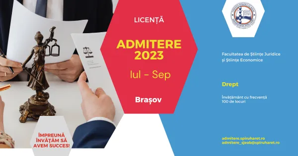 Ultimele zile de înscrieri din campania de Admitere la Universitatea Spiru Haret!