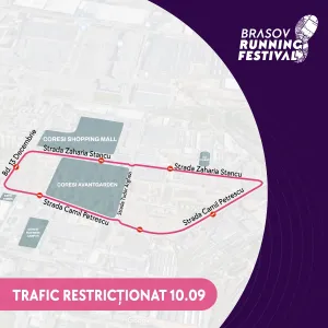 8 - 10 septembrie: restricţii de trafic în Coresi. Parcarea interzisă pe străzile Tudor Arghezi şi Camil Petrescu