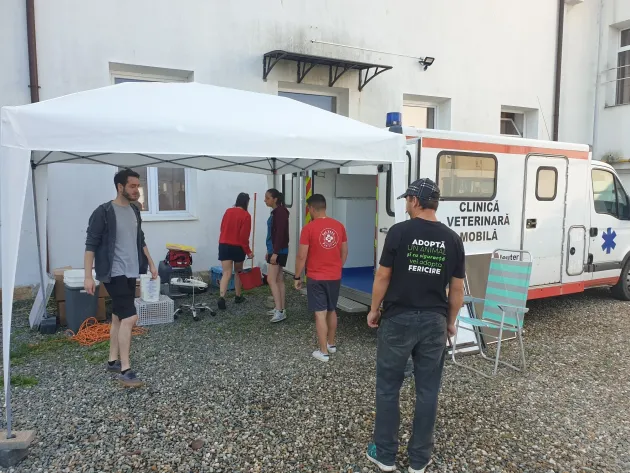 Caravană a sterilizării câinilor şi pisicilor cu stăpân