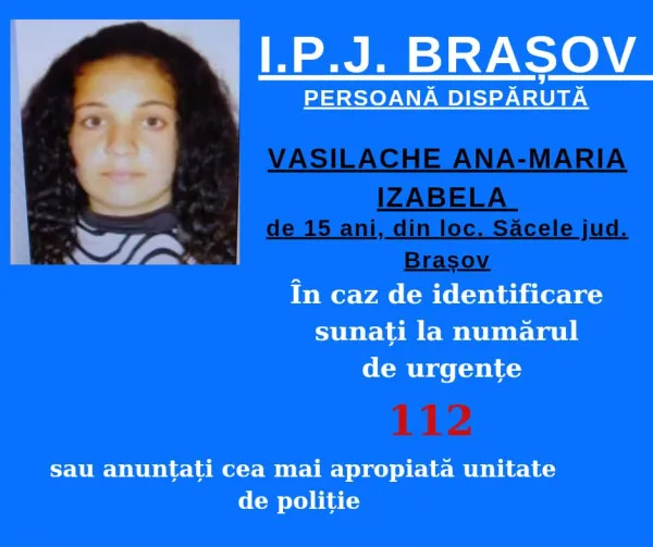 15 ani, căutată de părinţi