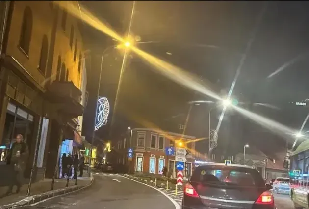 Luminiţele Crăciunului, de ieri seară