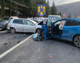 Accident cu trei mașini, pe DN1, cinci persoane au fost rănite