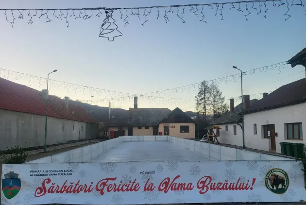 Vama Buzăului are patinoar